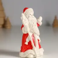 Фигурка гипс &laquo;Дед Мороз с посохом&raquo;, 10&times;6 см