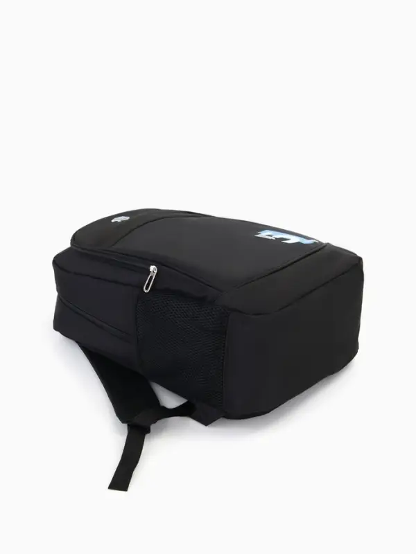 Рюкзак молодёжный на молниях, с принтом, 4 кармана, с принтом, 35&times;18&times;50 см, чёрный