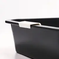 Туалет для кошек &laquo;Белла мини&raquo;, 35&times;26&times;6 см, с сеткой, пластик, серый