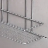 Полка прямоугольная 2-х ярусная, 26.5&times;10.5&times;35 см, цвет хром
