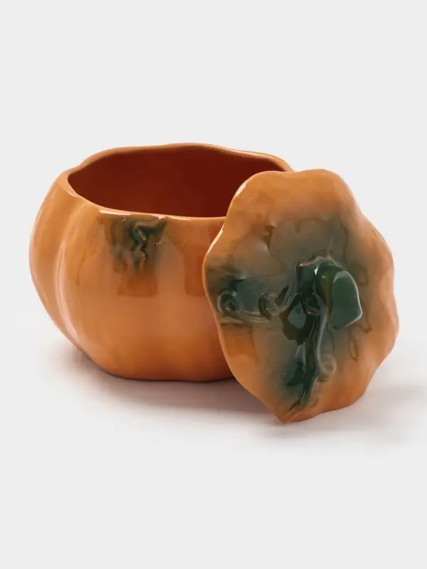 Горшок для запекания Борисовская керамика &laquo;Тыква&raquo;, 720 мл, оранжевый