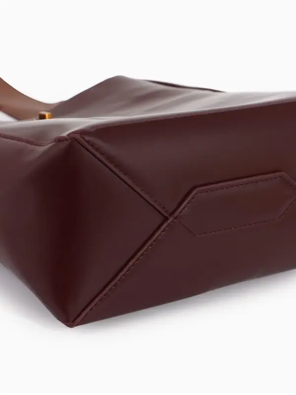 Сумка женская TEXTURA на винтовом замке, 24&times;11&times;24 см, коричневая