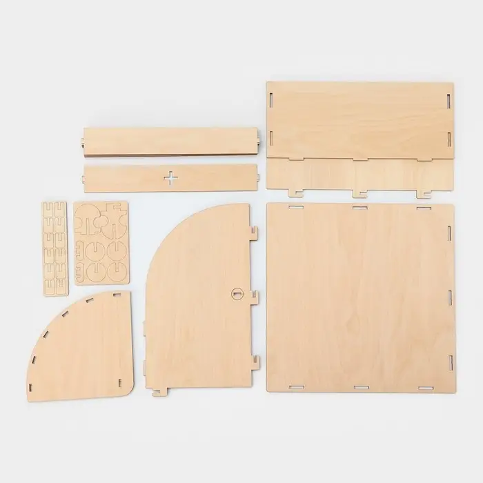 Хлебница деревянная, 26&times;26&times;15 см, бежевая