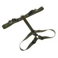 Шлейка для животных тм VETTA, нейлон, хаки/беж, обхват шеи 40-64см, обхват груди 50-74см, размер L