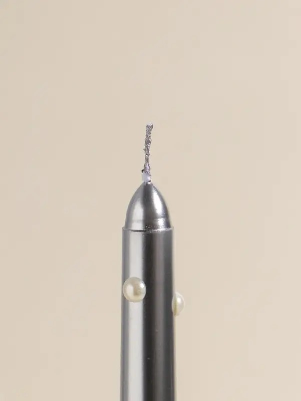 Набор свечей античных, 2,3х30 см, 2 шт "Серебро и жемчуг" 7,5х33,5х2,5 см