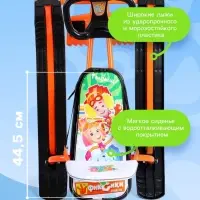 Снегокат &laquo;Тимка спорт 4-1&raquo;, со спинкой, оранжевый, ТС4-1/Ф12 Nika Kids