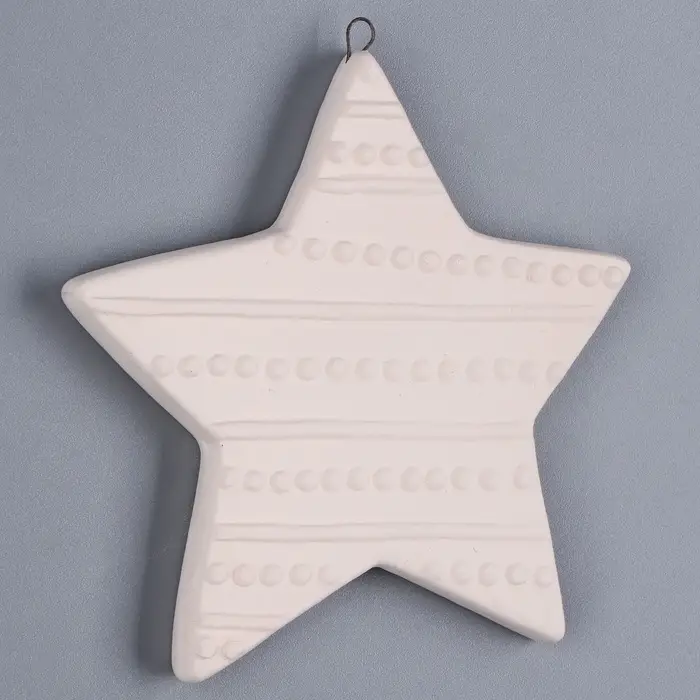 Ёлочная игрушка под раскраску &laquo;Звезда&raquo;, с подвесом