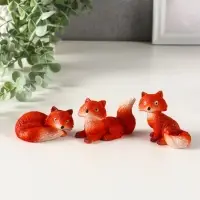 Фигурка полистоун &laquo;Маленькая лисичка&raquo;, 5.8&times;3.5&times;5.6 см, МИКС