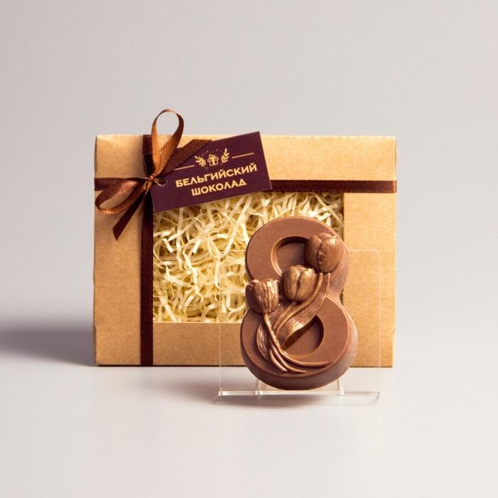 Бельгийский шоколад &laquo;8 марта. Три тюльпана №2&raquo;, 80 г