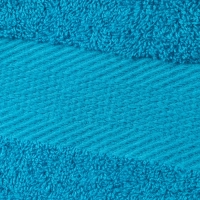Набор полотенец махровых бордюр 440 г/м2, 40х70 ярко-бирюзовый, 10шт