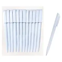 Ручка шариковая поворотная Calligrata, 1.0 мм, клип 1&times;3.5 см, под ЛОГО, корпус белый, стержень синий