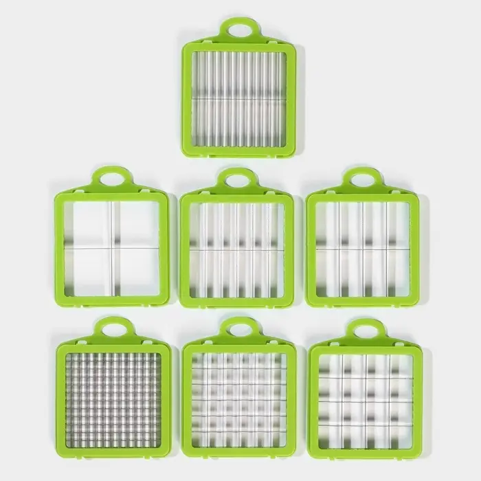 Овощерезка универсальная Chopper, 22 в 1, серая, зелёная