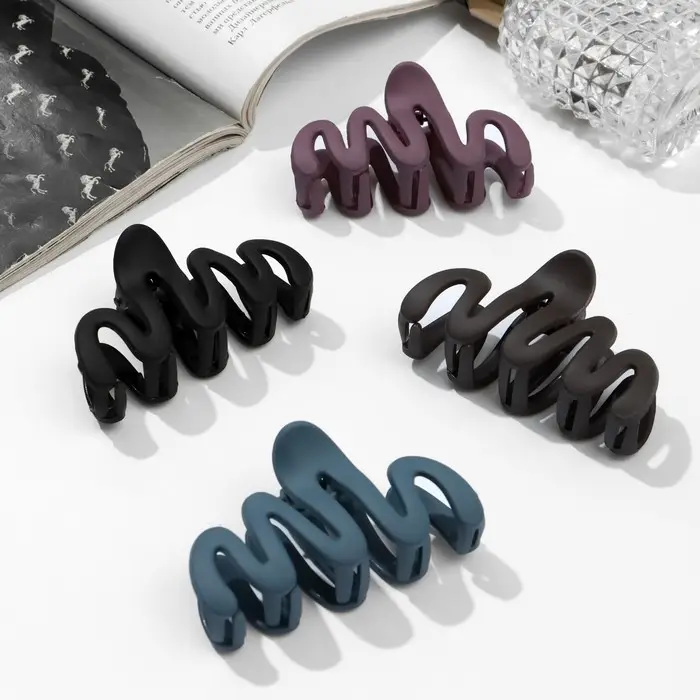 Крабик для волос «Матовый», волна колор, 7 см, МИКС Крабик для волос «Матовый», волна колор, 7 см, МИКС