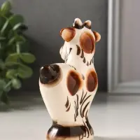 Фигурка фарфор &laquo;Козёл Кузя&raquo;, 11.5 см, гжель цветная, МИКС