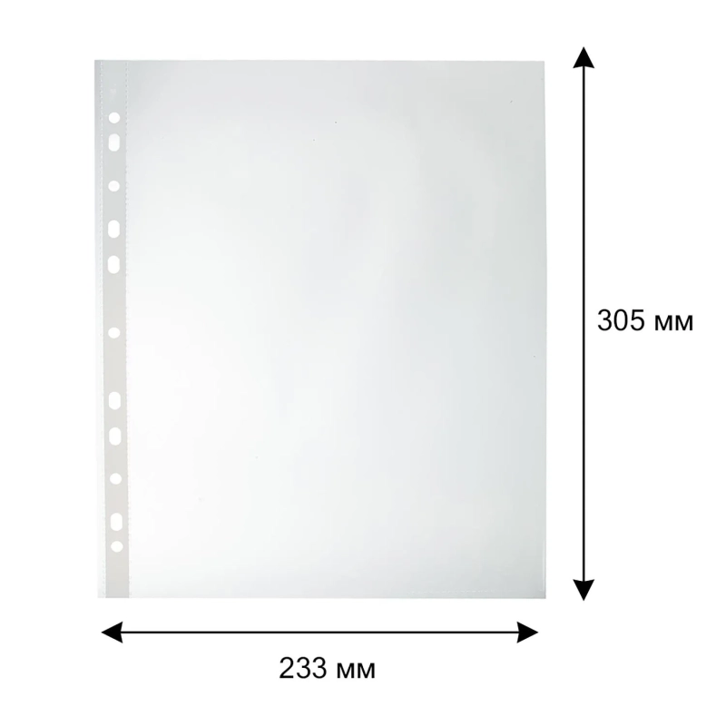 Файл-вкладыш А4 35 мкм, Элементари, рифленые, 100 шт/уп