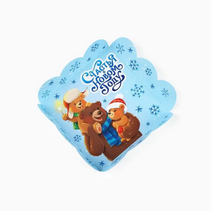 Коробка для кондитерских изделий с пластиковой крышкой «Сказочного Нового года», 10.5 х 10.5 х 3 Коробка для кондитерских изделий с пластиковой крышкой «Сказочного Нового года», 10.5 х 10.5 х 3