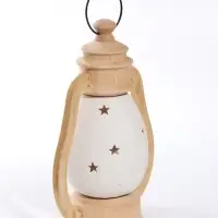 Фигурка керамическая с подсветкой &laquo;Фонарик с Дедом Морозом&raquo; 14.3&times;9.5&times;20.5 см