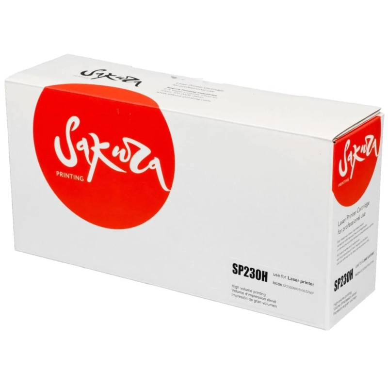 Картридж лазерный SAKURA SP230H чер. для Ricoh Aficio SP230DNw/ SP230SFNw