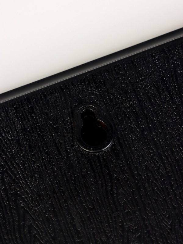 Часы электронные настенные, календарь и термометр, 47.5 х 25.3 см, белые цифры 10.8 х 5.3 см   10766