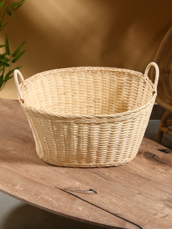 Корзина для белья, 46х36х32 см, ротанг