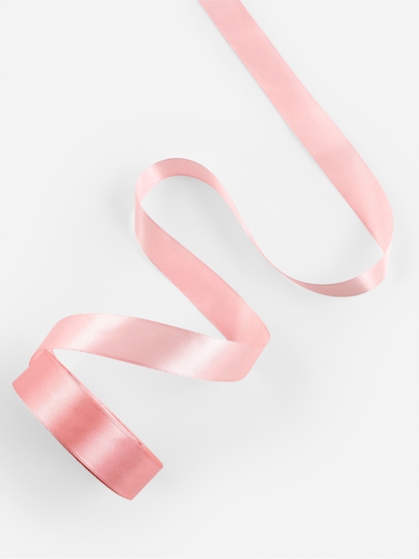 Лента атласная, 25 мм × 23±1 м, розовая Лента атласная, 25 мм × 23±1 м, розовая