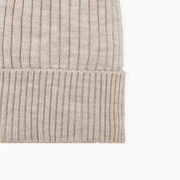 Комплект женский зимний (шапка/снуд), цвет бежевый, размер 56-58