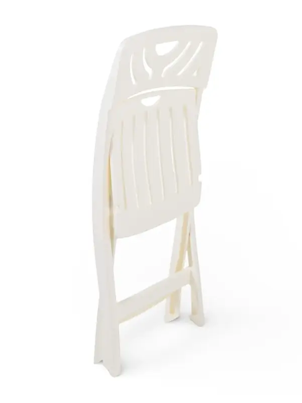 Стул садовый Decorona DeRiviera, 46&times;50&times;82 см, складной, пластиковый, белый
