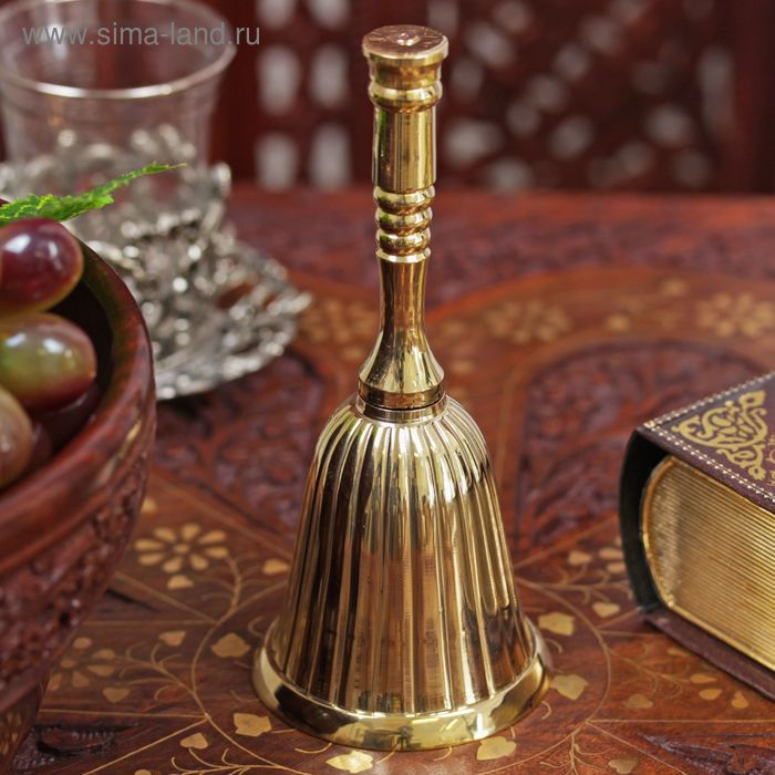 Колокольчик  Колокольчик "Полоски" латунь 13,5х6,2х6,2 см