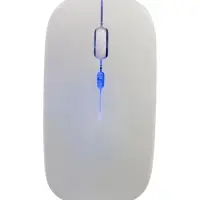 Мышь MB-2.4 беспроводная, оптическая, подсветка, 800-1600 dpi, USB, Bluetooth, белая