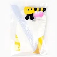 Воздушный шар полимерный 16" "Ромашка белая с пчелкой ", с палочкой, набор 5 штук