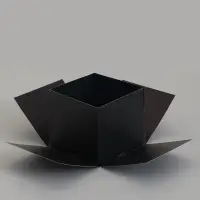 Коробка-сюрприз подарочная &laquo;Бабочки&raquo; чёрная, с вылетающими бабочками, 15&times;14.8&times;12.5 см