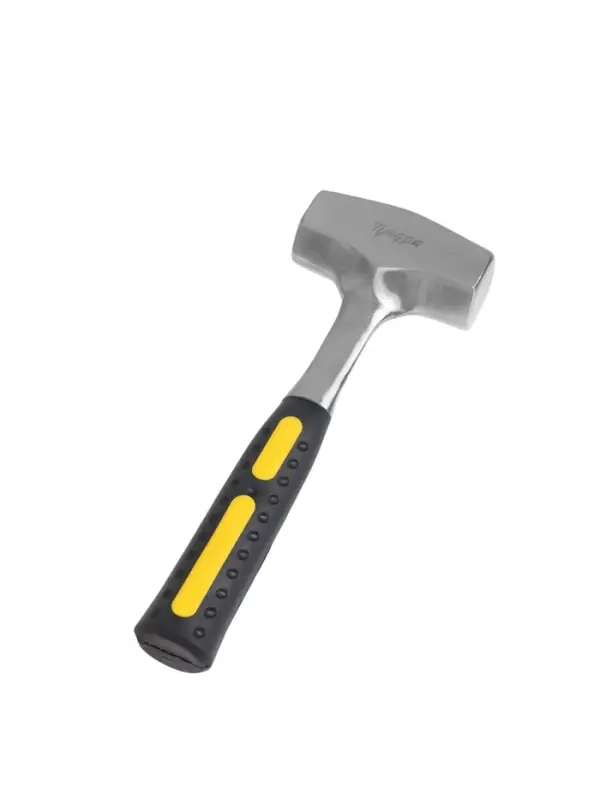 Кувалда ТУНДРА, цельнокованая, квадратный боек, двухкомпонентная рукоятка, 1.5 кг