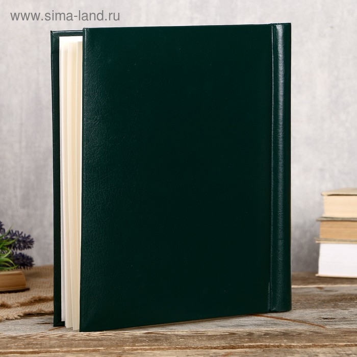 Фотоальбом Fotografia магнитный, 20 листов, 23х28 см, Фотоальбом Fotografia магнитный, 20 листов, 23х28 см, "Классика" зелёный