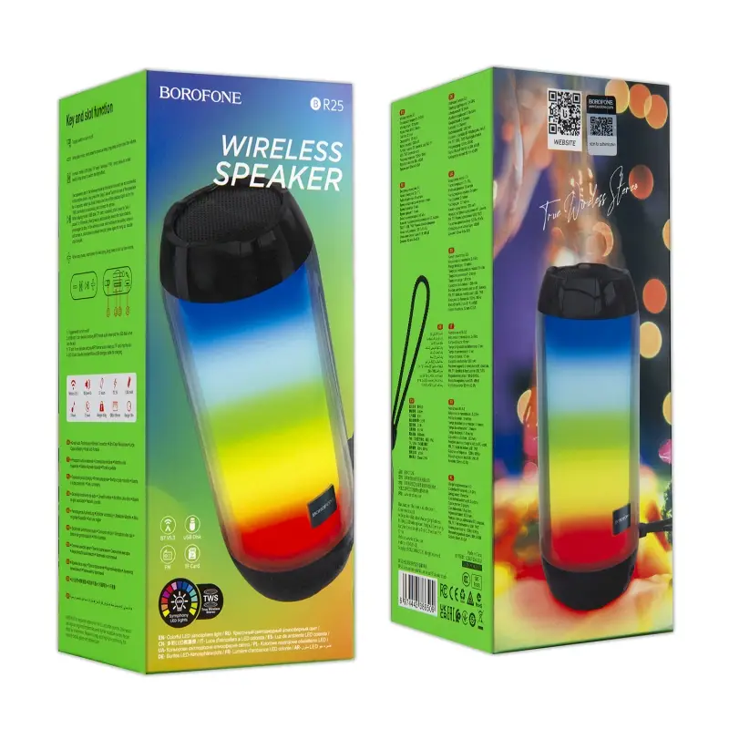 * Портативная акустика BR25 BOROFONE черный