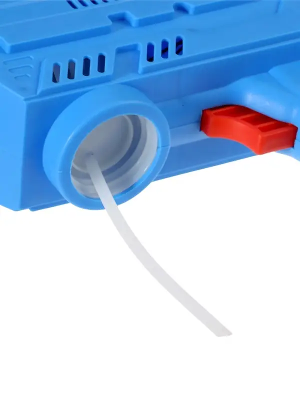 Генератор мыльных пузырей «Пистолет», световые эффекты, работает от батареек, синий