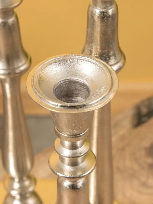 Подсвечник на 5 свечей "Изобилие" алюминий 41 см