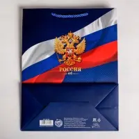 Пакет подарочный, упаковка, &laquo;Россия&raquo;, 25&times;32&times;12 см