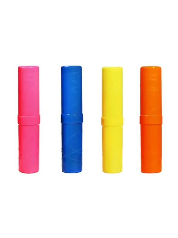 Пенал-тубус (40&times;195 мм) &laquo;Фонарики&raquo;, Calligrata, неоновые цвета, МИКС