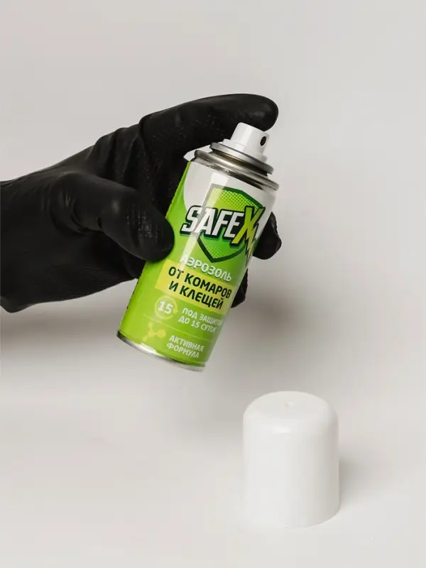 Аэрозоль Репеллент SAFEX, от клещей и комаров, для всей семьи, 100 мл