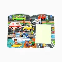 Набор для рисования светом &laquo;Транспорт&raquo;, ручка с фонариком и невидимыми чернилами