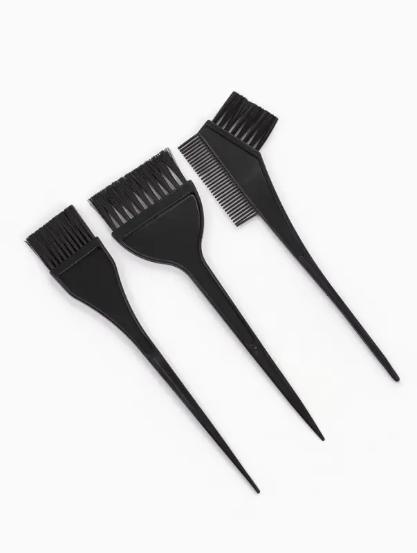 Набор для окрашивания, 3 кисти, чёрный