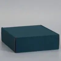 Коробка самосборная, изумрудная, для подарков, хранения и отправки посылок, 21&times;21&times;7 см