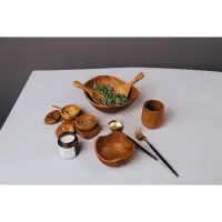 Стакан, 35 мл, 10×10×9 см, тиковое дерево