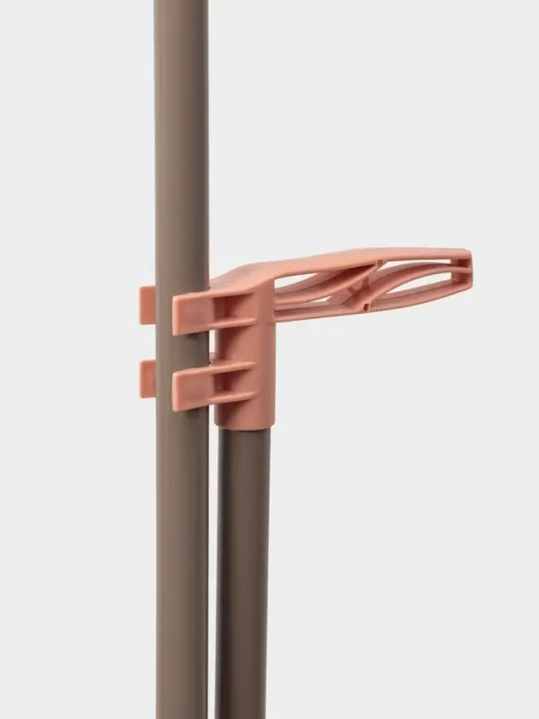 Щётка для пола: совок 24&times;25&times;81 см, щётка 24 см, персиковая