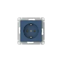ATLASDESIGN РОЗЕТКА с заземлением, 16А, быстрозажимные клеммы, АКВАМАРИН