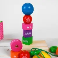 Пирамидка Краснокамская игрушка &laquo;Геометрическая фантазия&raquo;, детали: 3&times;3 см