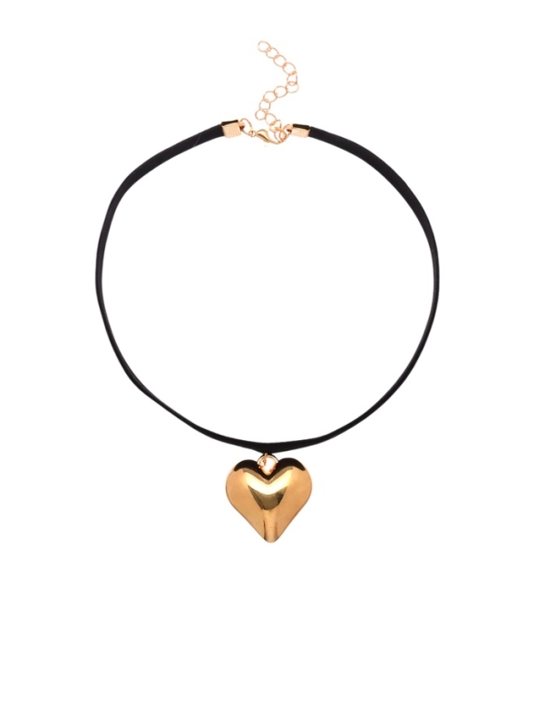 Чокер «Стиль» сердце, цвет золото, 30 см