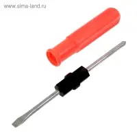 Отвертка комбинированная ЛОМ, 2 в 1, пластиковая рукоятка, PH2/SL6×75 мм