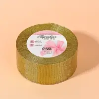 Лента парчовая, 40 мм, 23&plusmn;1 м, цвет золотой