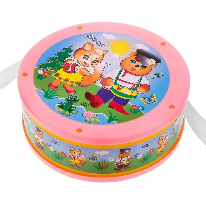 Игрушечный барабан, для детей, МИКС